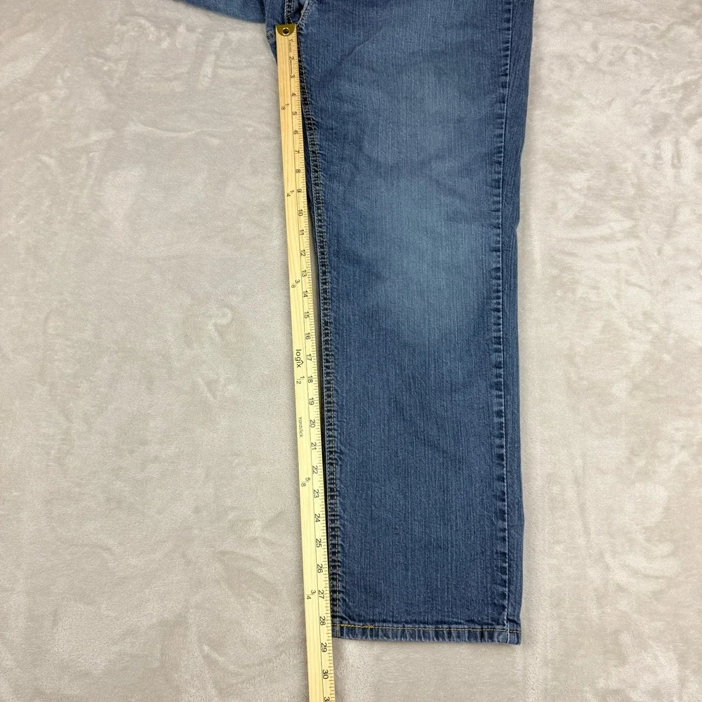 Levi's 541 Jeans Mens 38x30 Blue Athletic Taper Stretch Denim Faded Preppy